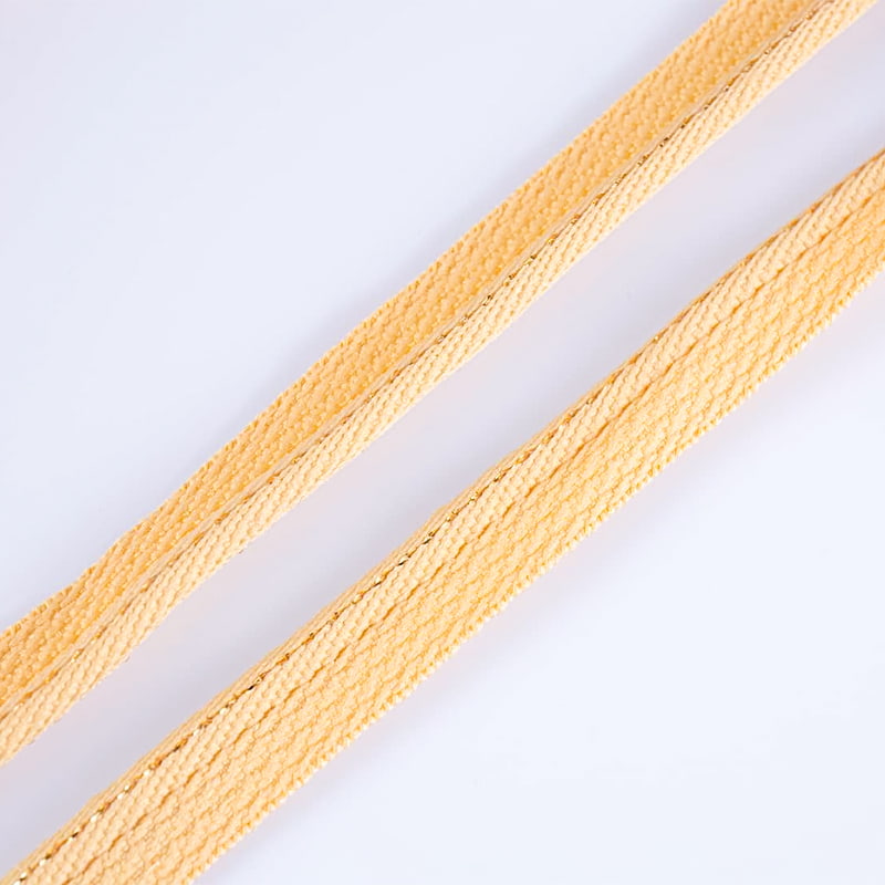 হোম টেক্সটাইল কার্টেন আনুষাঙ্গিক জন্য 1cm গোল্ড-থ্রেড পলিয়েস্টার ওয়েবিং
