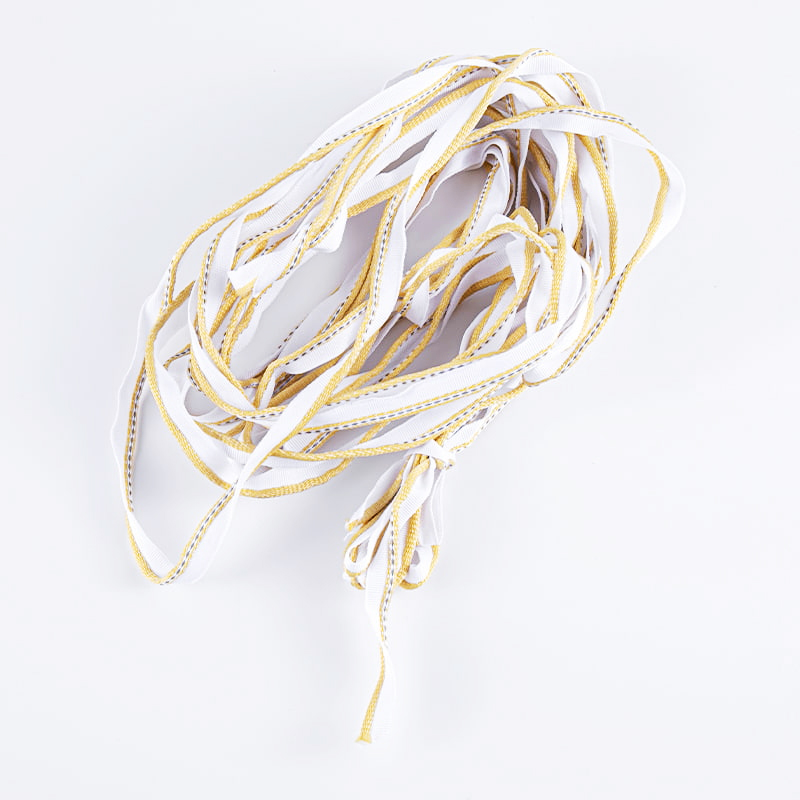 1.0 সেমি পলিয়েস্টার প্রতিফলিত টেপ কম্প্রেশন পরিধান প্রতিরোধের পোশাক আনুষাঙ্গিক জন্য