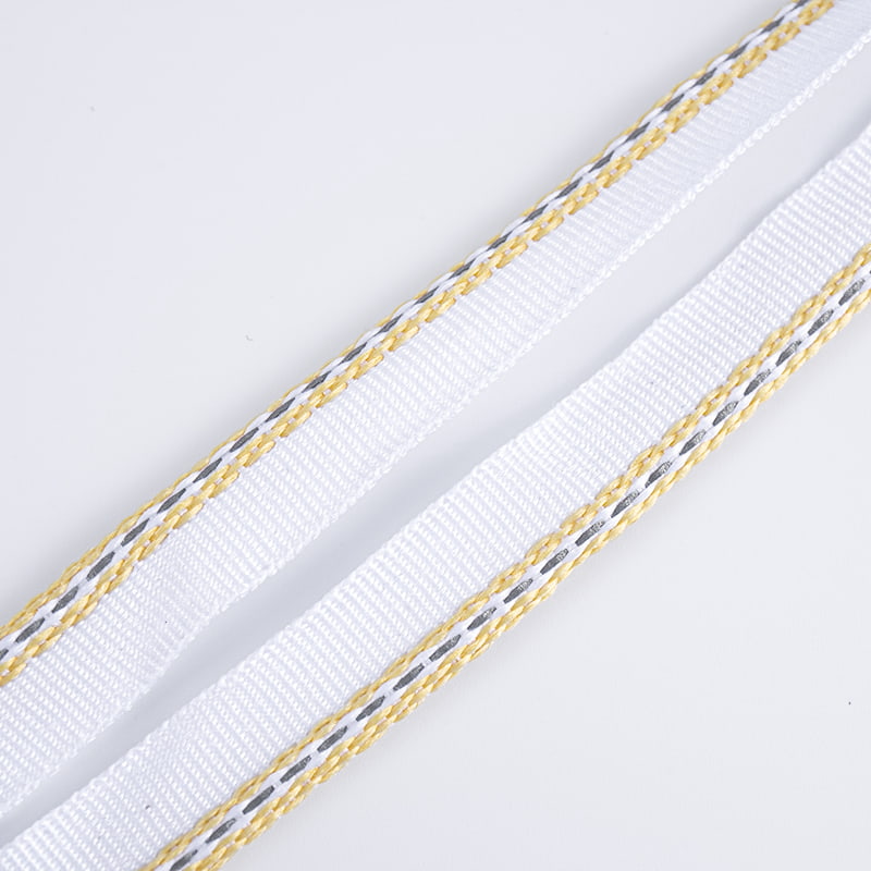 1.0 সেমি পলিয়েস্টার প্রতিফলিত টেপ কম্প্রেশন পরিধান প্রতিরোধের পোশাক আনুষাঙ্গিক জন্য