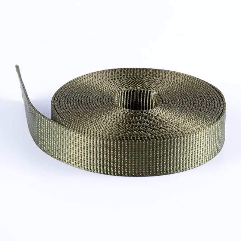 কুকুর কলার জন্য 2.5cm পলিয়েস্টার টুইল নমনীয় ওয়েবিং