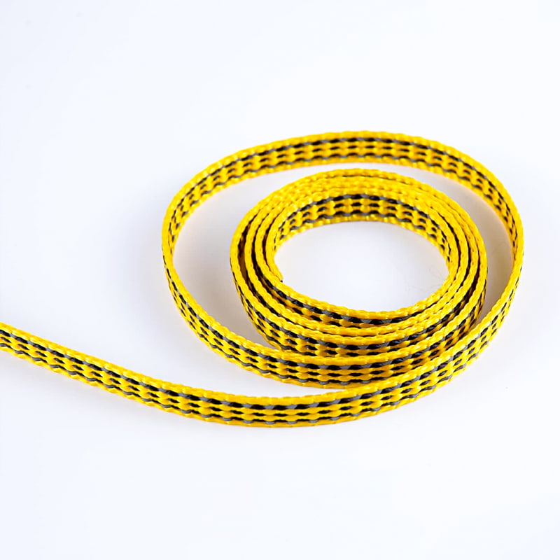 1.0cm পলিয়েস্টার রিফ্লেক্টিভ পোষা প্রশিক্ষন লিশ ওয়েবিং